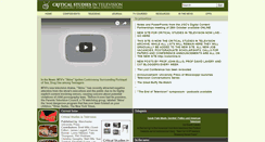 Desktop Screenshot of criticalstudiesintelevision.com