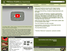 Tablet Screenshot of criticalstudiesintelevision.com